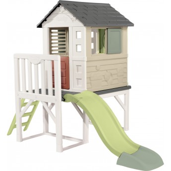 Ігровий будиночок Smoby Life Літній відпочинок на опорах з гіркою (7600810802)