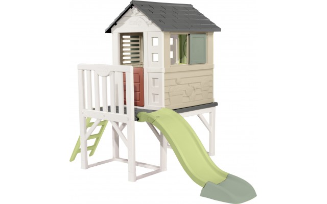 Игровой домик Smoby Life Летний отдых на опорах с горкой (7600810802)