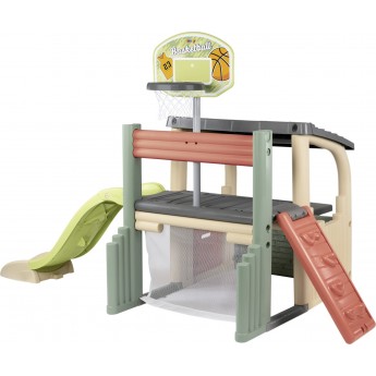 Ігровий центр Smoby Toys Life Розваги з гіркою, баскетболом та футболом (7600840206)