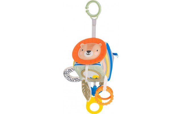 Розвивальна іграшка Taf Toys Кубик Савана Веселі Звірята, м'який, з кріпленням (12755)