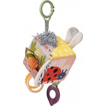 Развивающая игрушка Taf Toys Кубик Ёжик и свёкла, мягкая, с текстурами (13095)