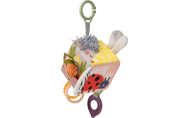 Развивающая игрушка Taf Toys Кубик Ёжик и свёкла, мягкая, с текстурами (13095)
