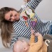 Развивающая игрушка Taf Toys Кубик Ёжик и свёкла, мягкая, с текстурами (13095) title=