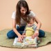 Развивающая мягкая книга Taf Toys Бизибук Зайчата, 8 страниц (13355) title=