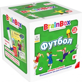 Настільна гра YaGo BrainBox Футбол, 55 карток, 8+ (BZZBRFB02UA)