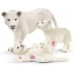 Фігурки Schleich Біла левиця з левенятами (42505) title=