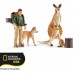 Набор фигурок Schleich Приключения в Австралии: рейнджер, кенгуру, динго с аксессуарами  (42623) title=