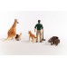Набор фигурок Schleich Приключения в Австралии: рейнджер, кенгуру, динго с аксессуарами  (42623) title=