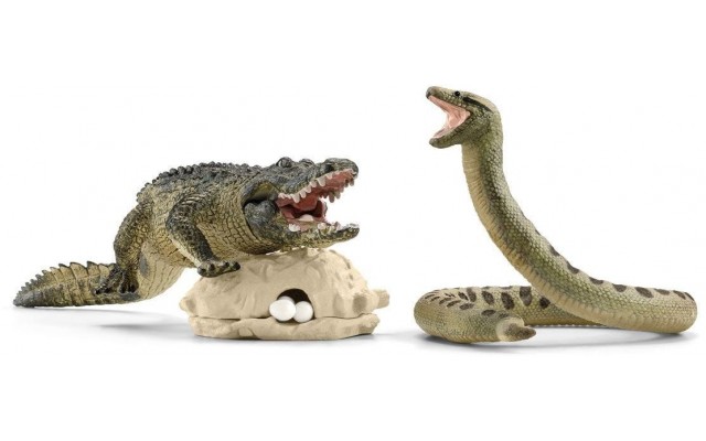 Набір фігурок Schleich Алігатор та анаконда (42625)