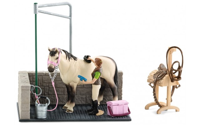 Игровой набор Schleich лошадиная мойка (42104)