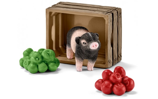 Фігурка Schleich Міні-порося з яблуками Шляйх (42292)