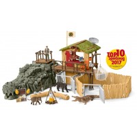 Набор Schleich Исследовательская станция Croco в джунглях (42350)