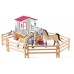 Ігровий набір Schleich стійло з Арабськими кіньми та грумером (42369) title=