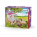 Ігровий набір Schleich стійло з Арабськими кіньми та грумером (42369) title=