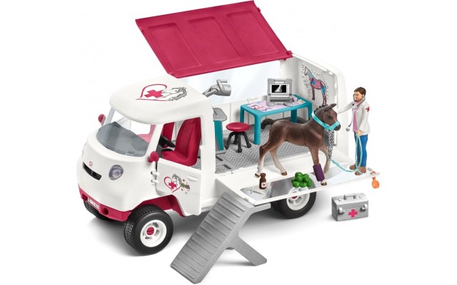 Игровой набор Schleich Девушка-ветеринар в фургоне (42370)