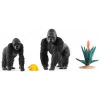 Фигурки Schleich гориллы в поисках пищи (42382)