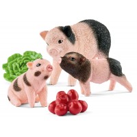 Ігровий набір Schleich Карликова свиня з поросятами (42422)