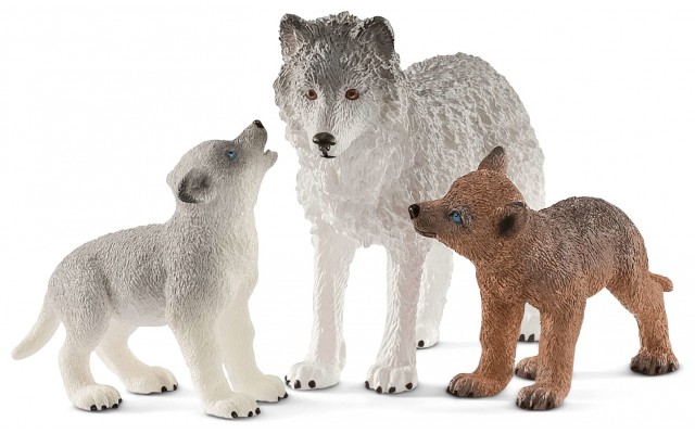 Набір Schleich Вовчиця з вовченятами (42472)
