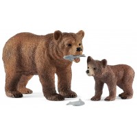 Набор Schleich медведь Гризли с детенышем (42473)