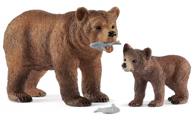 Набор Schleich медведь Гризли с детенышем (42473)