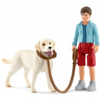 Набір Schleich Прогулянка з лабрадор-ретривером (42478)