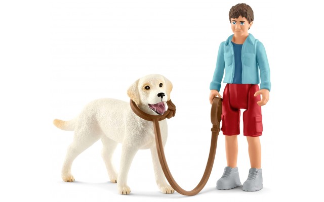 Набір Schleich Прогулянка з лабрадор-ретривером (42478)