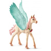 Фигурка Schleich жеребенок Единорог-Пегас со стразами (70575)