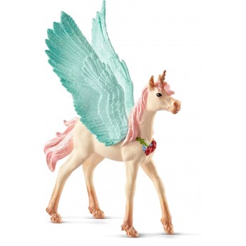 Фигурка Schleich жеребенок Единорог-Пегас со стразами (70575)