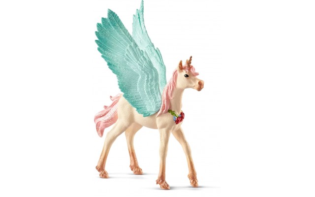 Фигурка Schleich жеребенок Единорог-Пегас со стразами (70575)