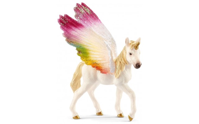 Фигурка Schleich жеребенок Крылатый радужный единорог (70577)
