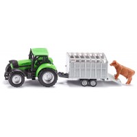 Модель Siku трактор з причепом і коровою Deutz Agrotron (1640)