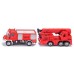 Игрушка Siku пожарная машина Unimog и автокран (1661) title=
