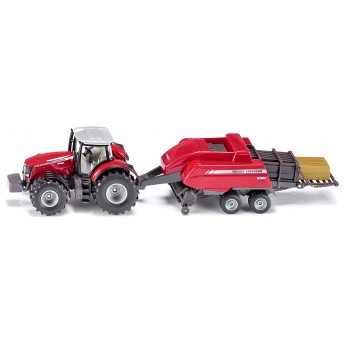 Модель Siku трактор Massey-Ferguson с пресс-подборщиком (1951)