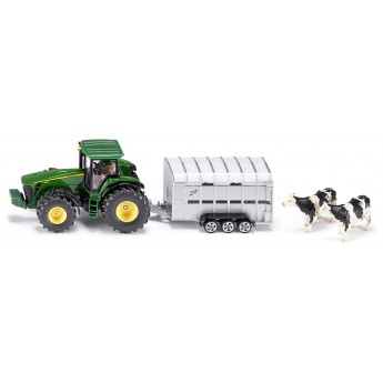 Модель Siku трактор John Deere с прицепом для животных (1956)