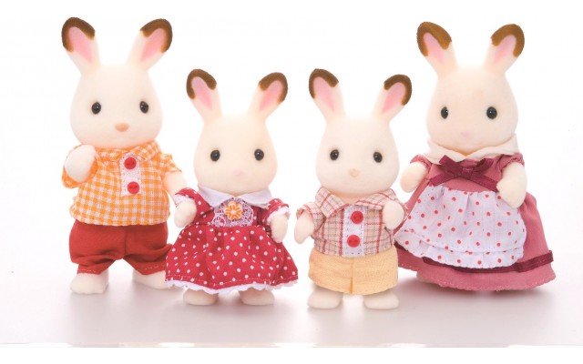 Набор фигурок Sylvanian Families Семья Шоколадных Кроликов (4150)