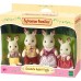 Набор фигурок Sylvanian Families Семья Шоколадных Кроликов (4150) title=