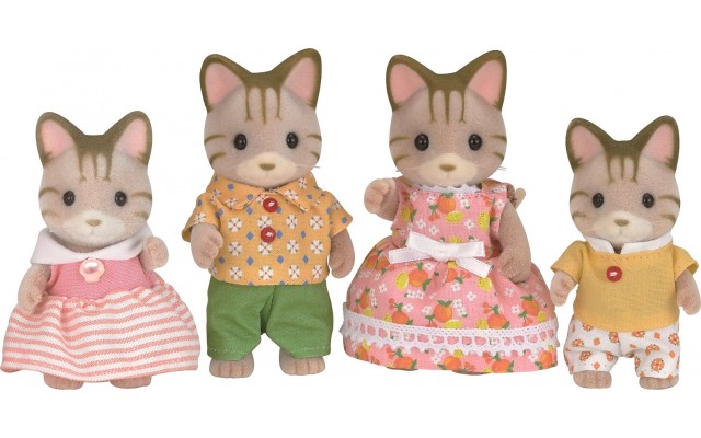 Набор фигурок Sylvanian Families Семья Полосатых Котов (5180)
