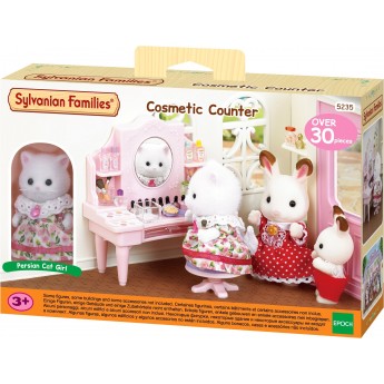 Игровой набор Sylvanian Families Туалетный столик с косметикой и Кошечка (5235)