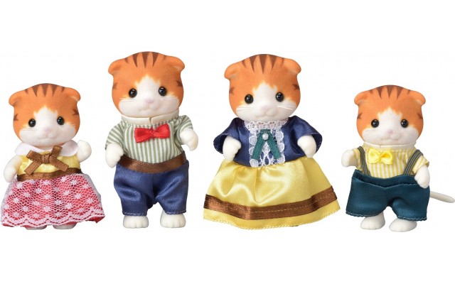 Набір фігурок Sylvanian Families Сім'я капловухих Котів (5290)