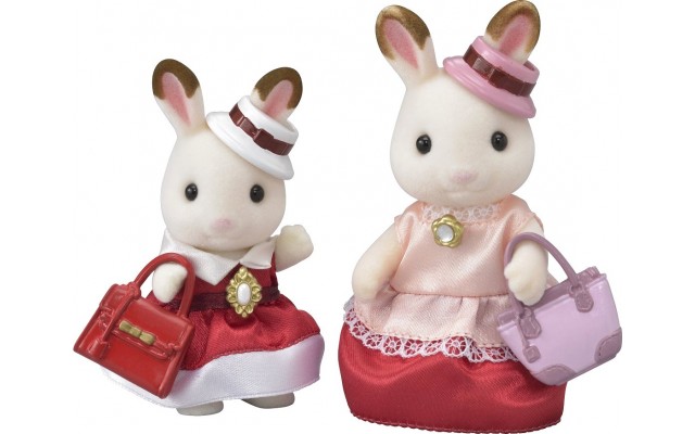 Фигурки Sylvanian Families Шоколадные кролики в нарядной одежде (6001)